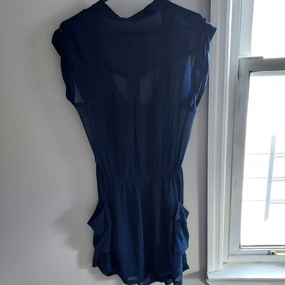 Sheer blue dress L